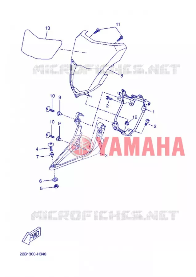 KAP 1 Yamaha MOTO 125 2013 WR-R  WR125R