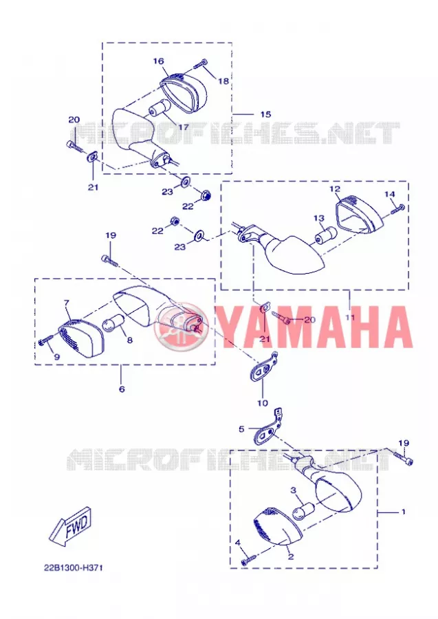 KNIPPERLICHT Yamaha MOTO 125 2013 WR-R  WR125R