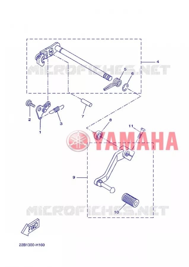 SCHAKEL STANG / PEDAAL Yamaha MOTO 125 2013 WR-R  WR125R