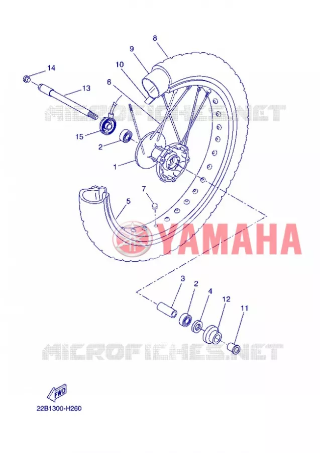 VOORWIEL Yamaha MOTO 125 2013 WR-R  WR125R