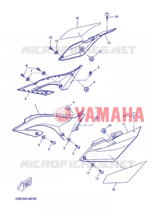 ZIJKUIPDEEL Yamaha MOTO 125 2013 WR-R  WR125R