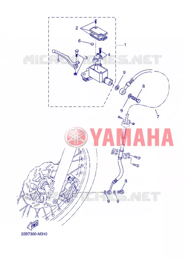 REMPOMP VOOR Yamaha MOTO 125 2013 WR-R  WR125R