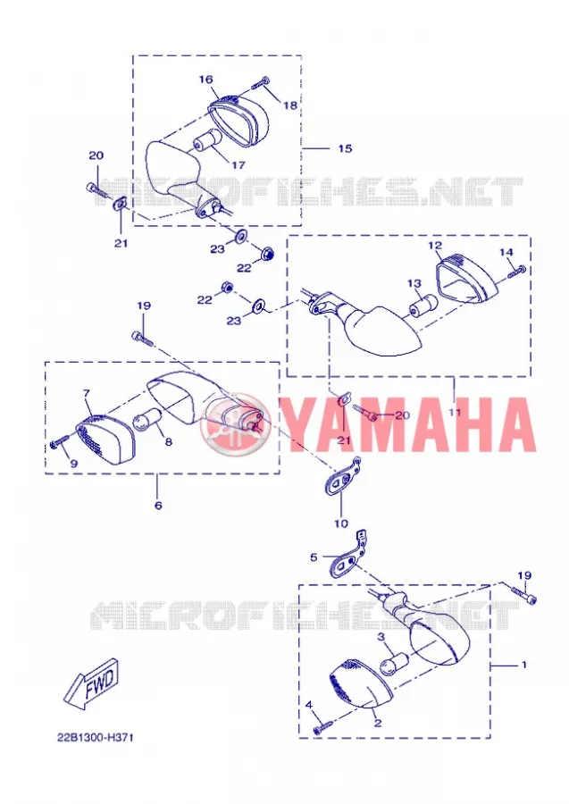 KNIPPERLICHT Yamaha MOTO 125 2013 WR-X  WR125X