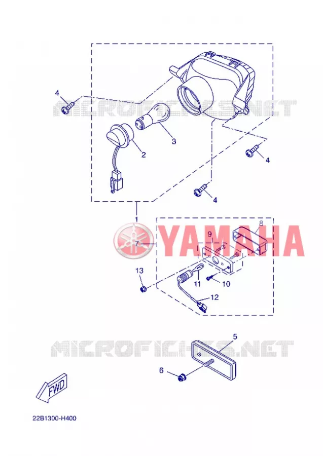 ACHTERLICHT Yamaha MOTO 125 2013 WR-X  WR125X