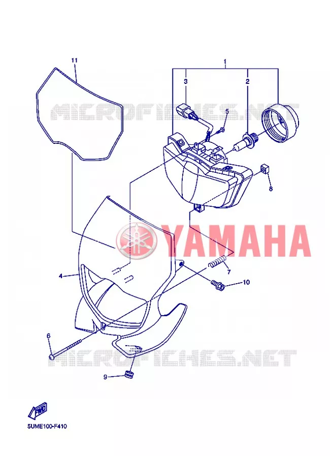 KOPLAMP Yamaha MOTO 250 2013 WRF  WR250F