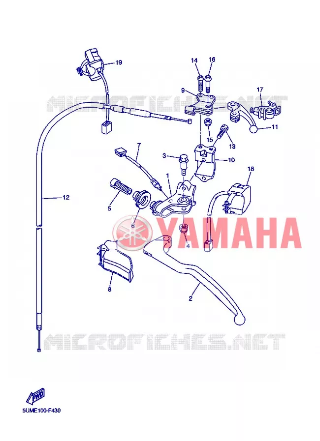 STUURSCHAKELAAR / HEVEL Yamaha MOTO 250 2013 WRF  WR250F