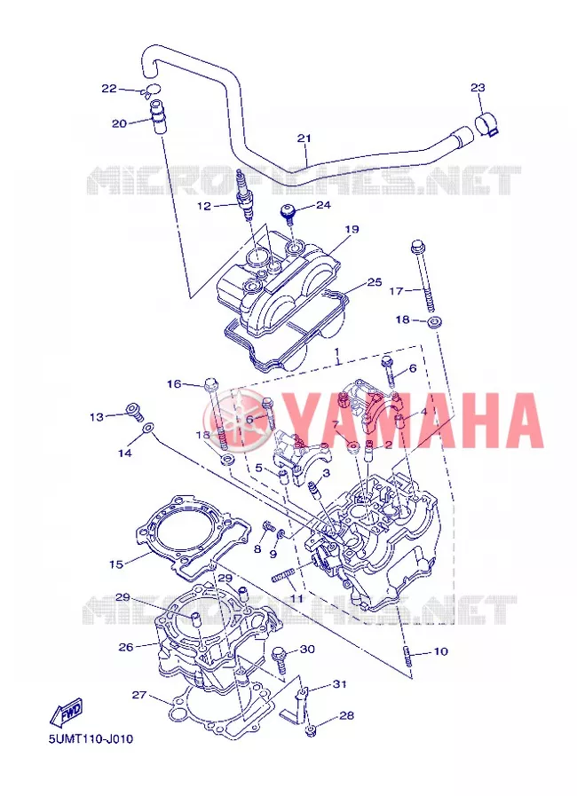 CILINDER Yamaha MOTO 250 2013 WRF  WR250F