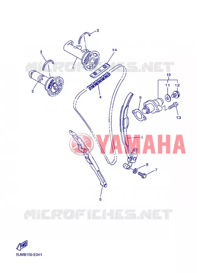 NOKKENAS / KETTING Yamaha MOTO 250 2013 WRF  WR250F