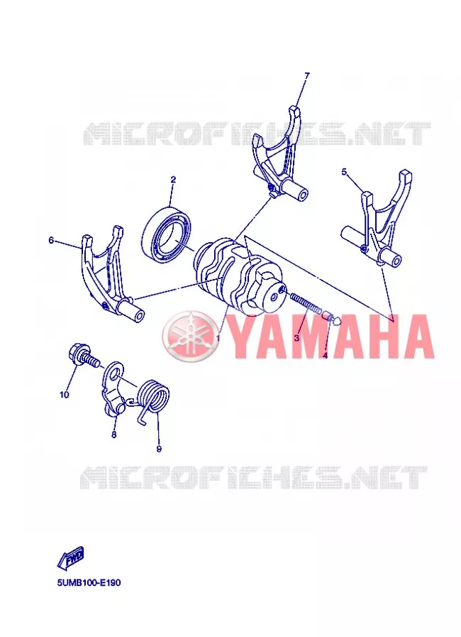 SCHAKELWALS Yamaha MOTO 250 2013 WRF  WR250F