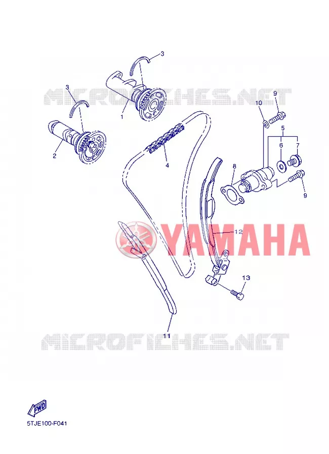 NOKKENAS / KETTING Yamaha MOTO 450 2013 WRF  WR450F