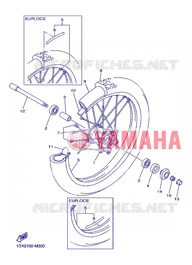 VOORWIEL Yamaha MOTO 450 2013 WRF  WR450F