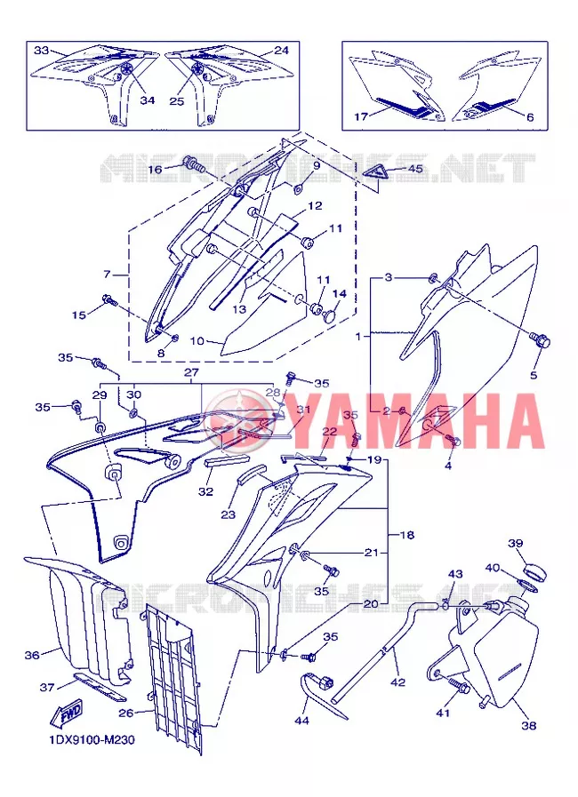 ZIJKUIPDEEL Yamaha MOTO 450 2013 WRF  WR450F