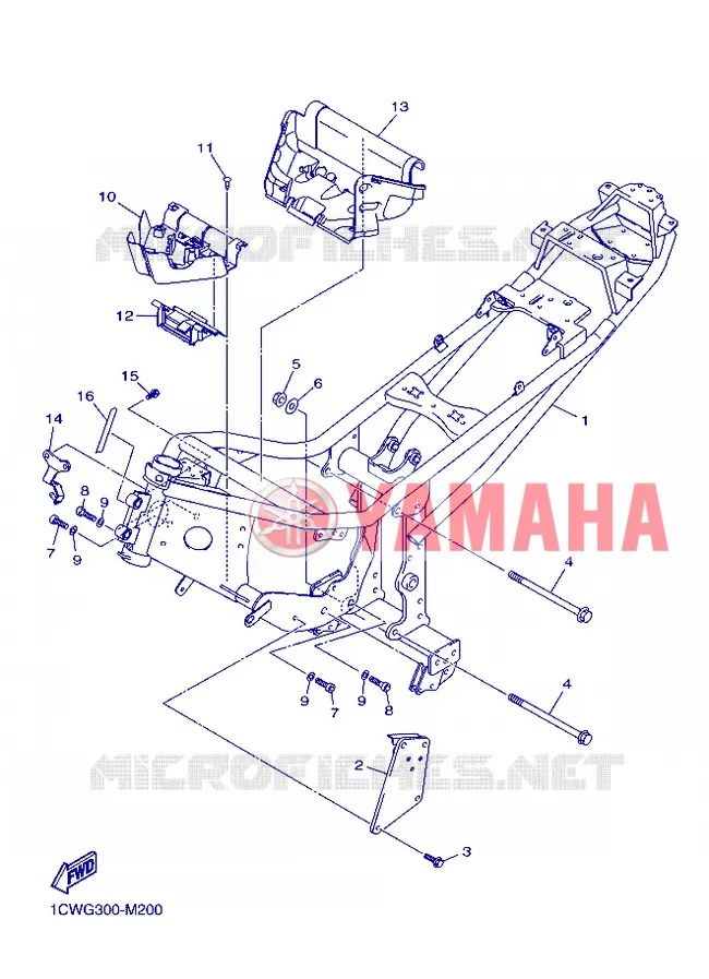 FRAME Yamaha MOTO 600 2013 XJ6  XJ6F