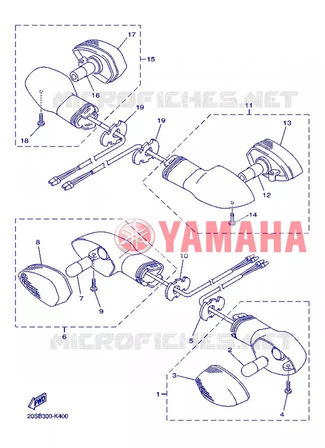 KNIPPERLICHT Yamaha MOTO 600 2013 XJ6  XJ6FA