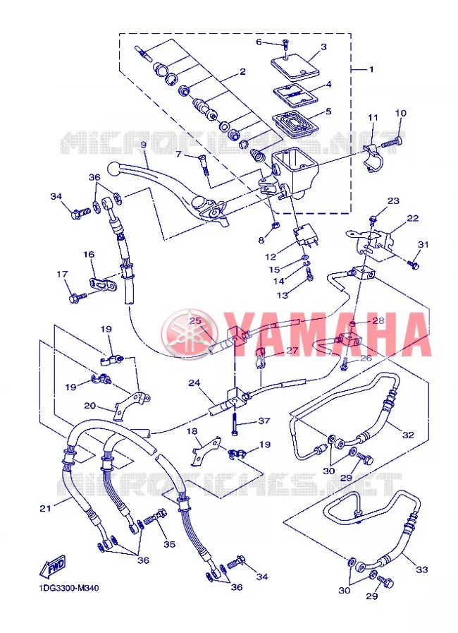 REMPOMP VOOR Yamaha MOTO 600 2013 XJ6  XJ6FA