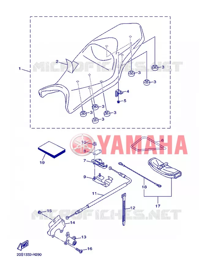 SELLE Yamaha MOTO 600 2013 XJ6  XJ6N