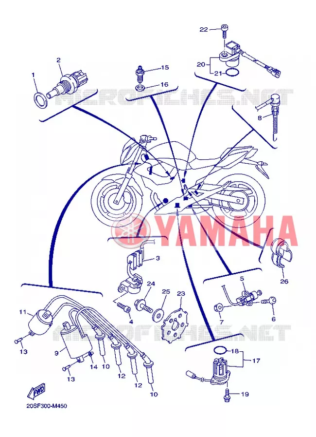 ELECTRISCH 1 Yamaha MOTO 600 2013 XJ6  XJ6N