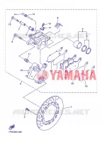 REMKLAUW ACHTER voor Yamaha XJ6N 2013