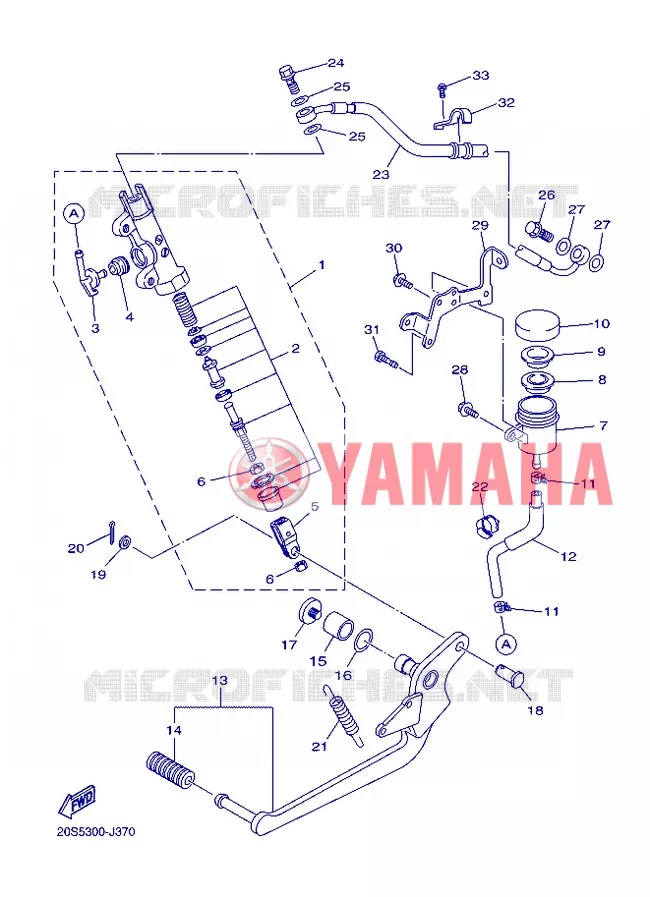 REMPOMP ACHTER Yamaha MOTO 600 2013 XJ6  XJ6N