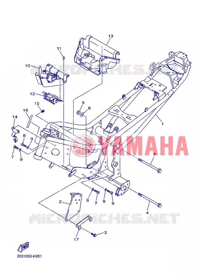 FRAME Yamaha MOTO 600 2013 XJ6  XJ6N