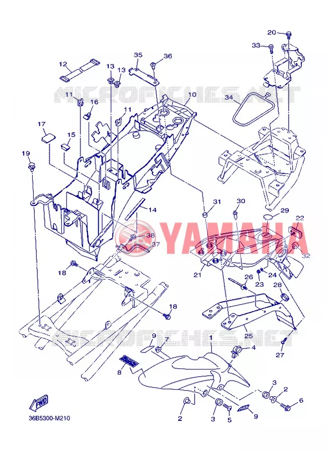 SPATBORD Yamaha MOTO 600 2013 XJ6 ABS  XJ6NA