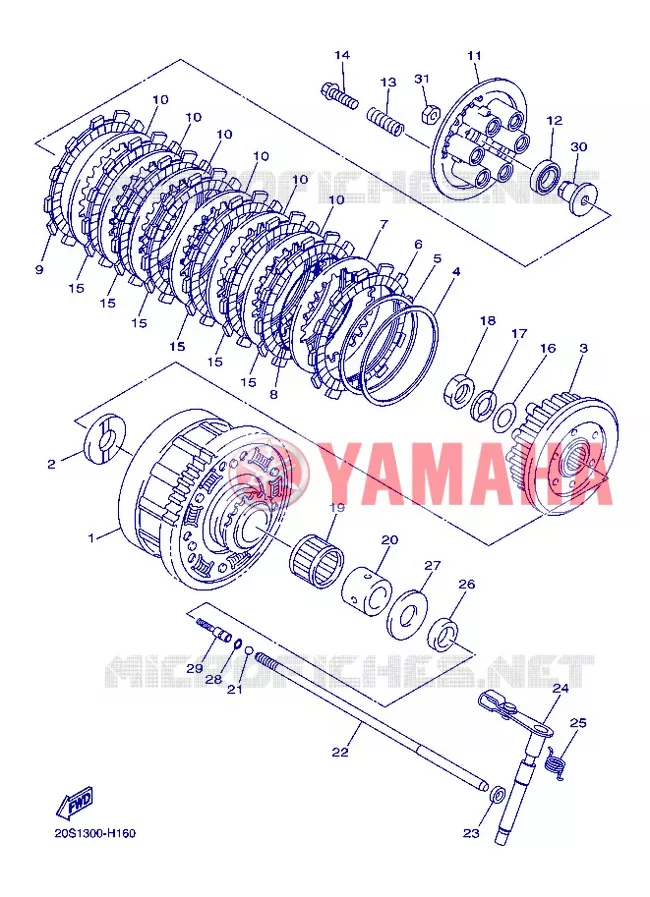 STARTMOTOR KOPPELINGS Yamaha MOTO 600 2013 XJ6 ABS  XJ6NA