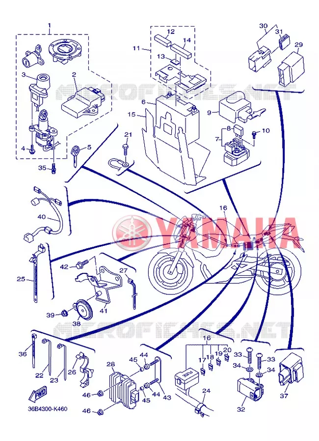 ELECTRISCH 2 Yamaha MOTO 600 2013 XJ6 ABS  XJ6NA