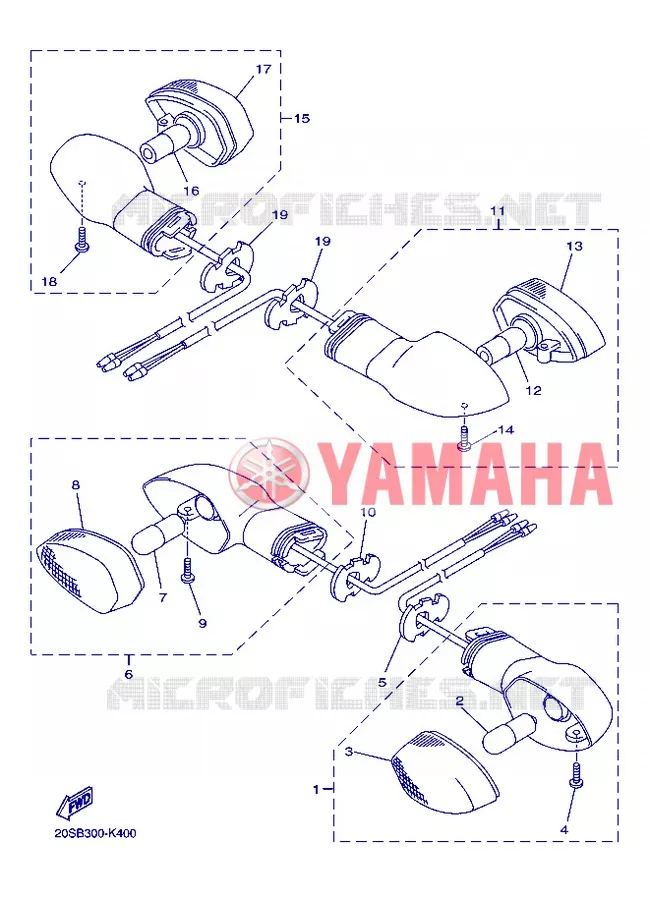 KNIPPERLICHT Yamaha MOTO 600 2013 XJ6  XJ6S