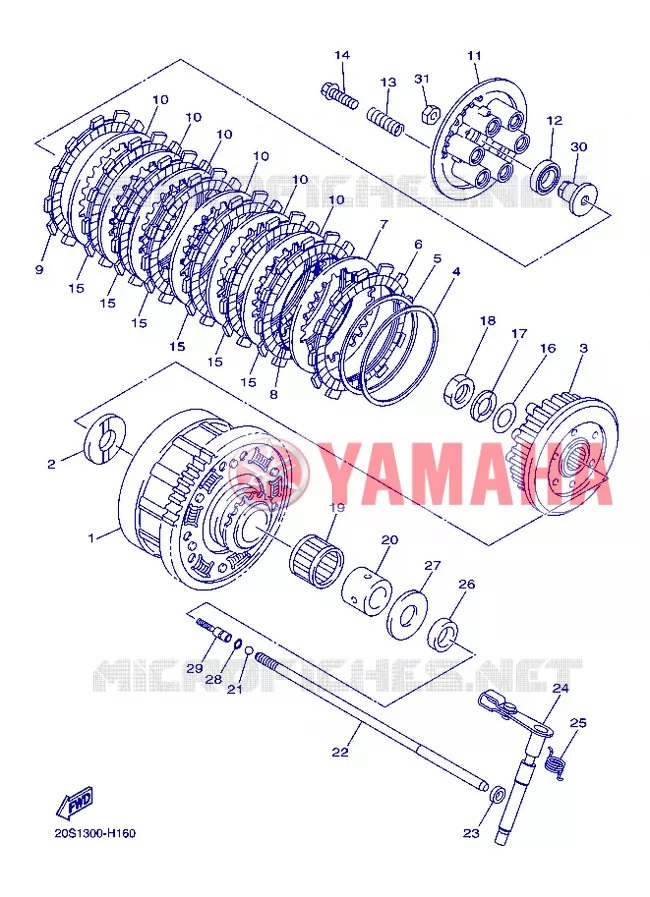 STARTMOTOR KOPPELINGS Yamaha MOTO 600 2013 XJ6  XJ6SA