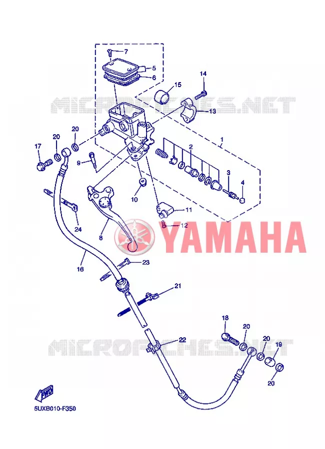 KOPPELINGS POMP Yamaha MOTO 1300 2013 XJR  XJR1300