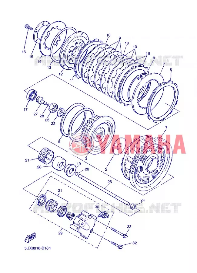 STARTMOTOR KOPPELINGS Yamaha MOTO 1300 2013 XJR  XJR1300