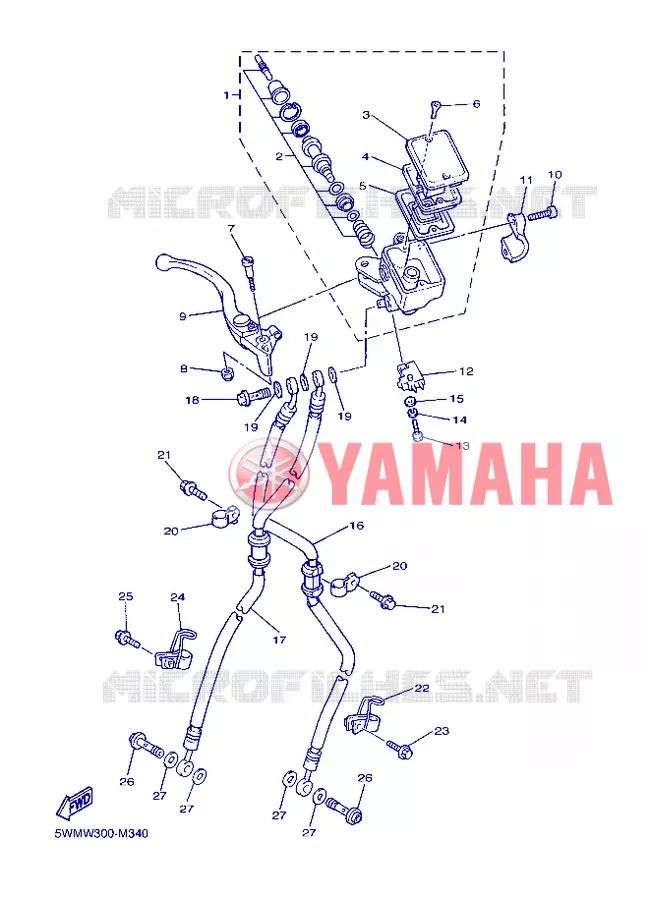 REMPOMP VOOR Yamaha MOTO 1300 2013 XJR  XJR1300