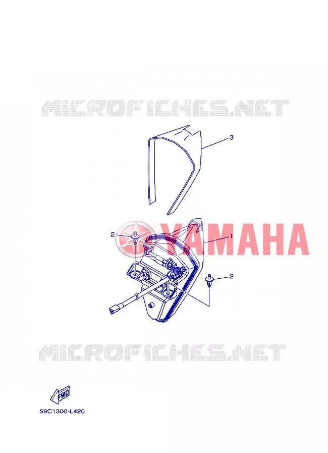 ACHTERLICHT Yamaha SCOOTER 530 2013 TMAX  XP500