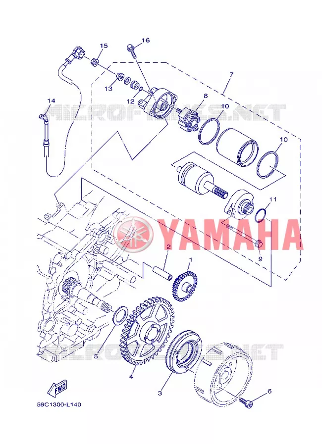 STARTMOTOR Yamaha SCOOTER 530 2013 TMAX  XP500
