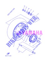 ACHTERWIEL voor Yamaha XP500 2013