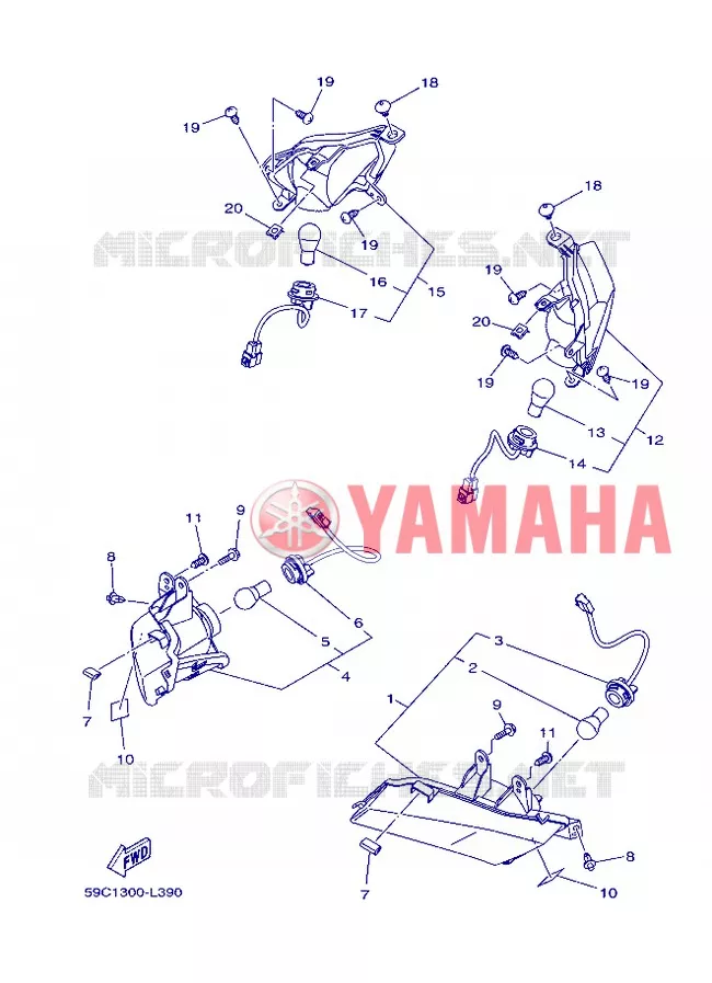 KNIPPERLICHT Yamaha SCOOTER 530 2013 TMAX ABS  XP500A