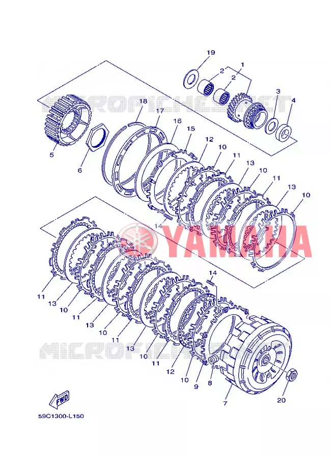 STARTMOTOR KOPPELINGS Yamaha SCOOTER 530 2013 TMAX ABS  XP500A