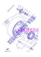 ACHTERWIEL voor Yamaha XP500A 2013