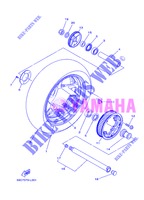 ACHTERWIEL voor Yamaha XP500A 2013