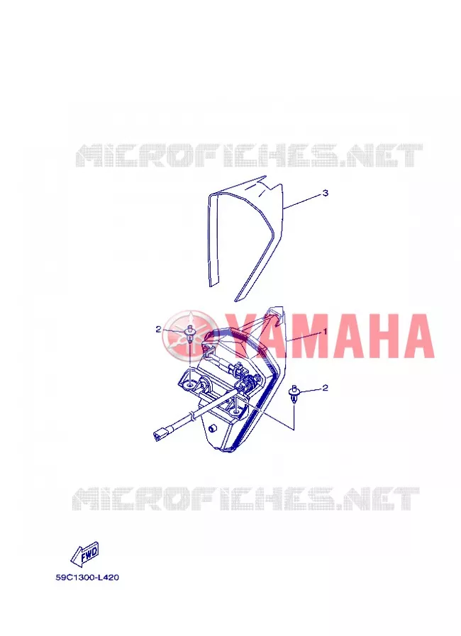 ACHTERLICHT Yamaha SCOOTER 530 2013 TMAX ABS  XP500A