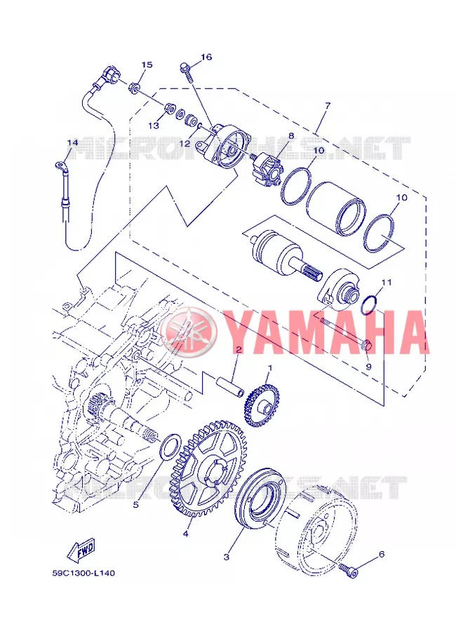 STARTMOTOR Yamaha SCOOTER 530 2013 TMAX ABS  XP500A