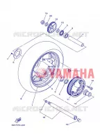 ACHTERWIEL voor Yamaha XP500A 2013