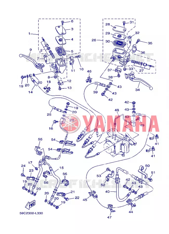 REMPOMP VOOR Yamaha SCOOTER 530 2013 TMAX ABS  XP500A