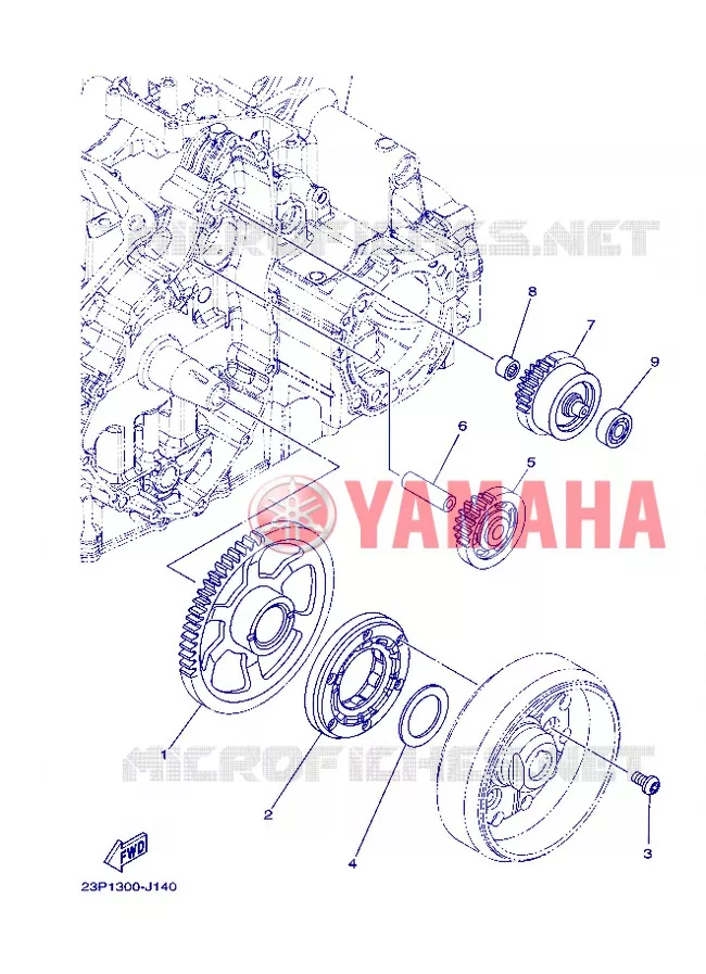 STARTMOTOR KOPPELINGS Yamaha MOTO 1200 2013 XTZ SUPER TENERE  XT1200Z