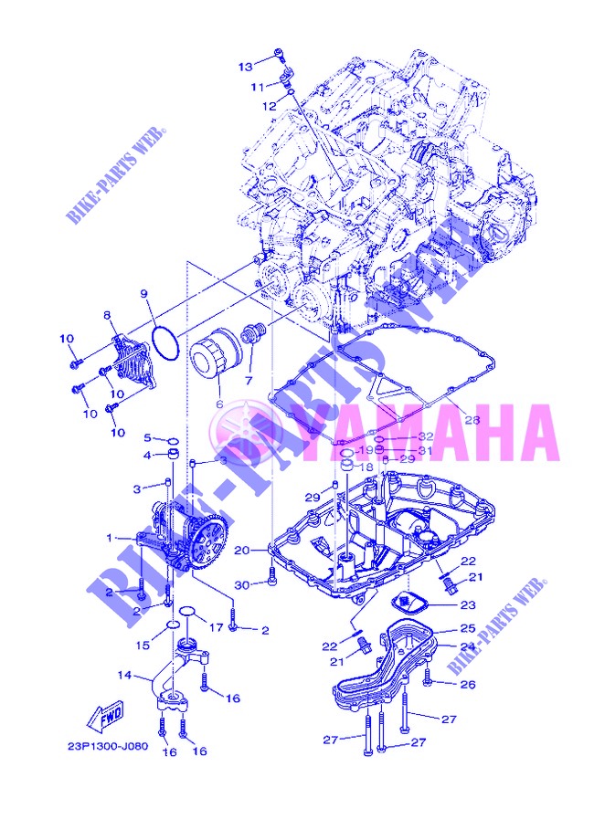 OLIEPOMP voor Yamaha XT1200Z 2013