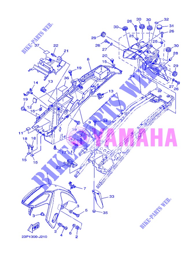 SPATBORD voor Yamaha XT1200Z 2013