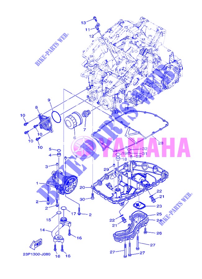 OLIEPOMP voor Yamaha XT1200Z 2013