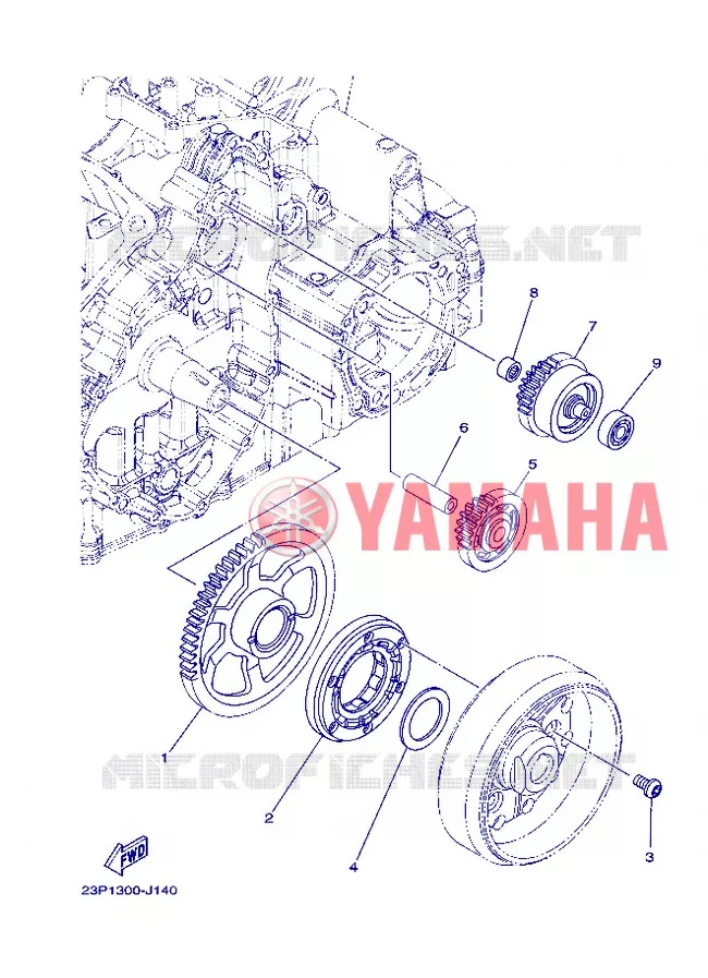 STARTMOTOR KOPPELINGS Yamaha MOTO 1200 2013 XTZ SUPER TENERE  XT1200Z