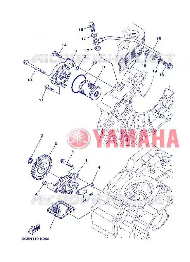 OLIEPOMP Yamaha MOTO 250 2013 XT  XT250