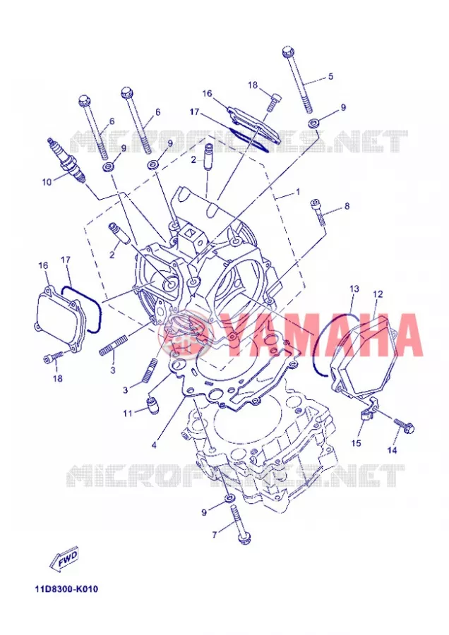 CILINDERKOP Yamaha MOTO 660 2013 XTZ TENERE  XT660Z